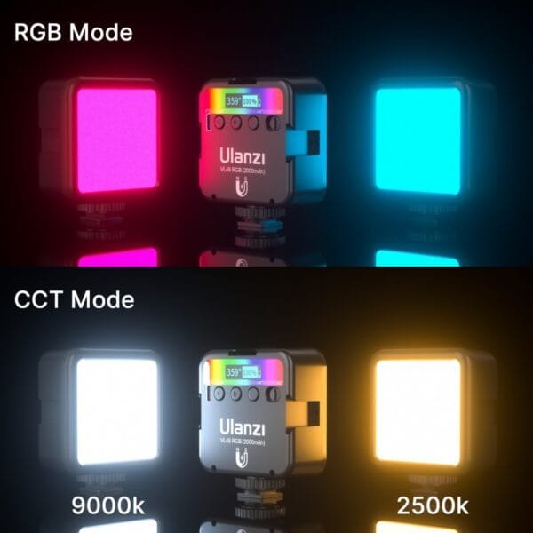 Luz RGB Multicolor VL49 Led 2500 - 9000K Ulanzi - Image 8