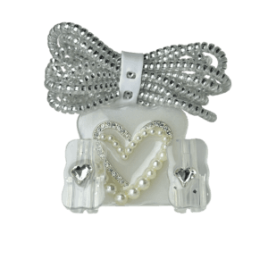 Protector de Cargador Corazon Perlas