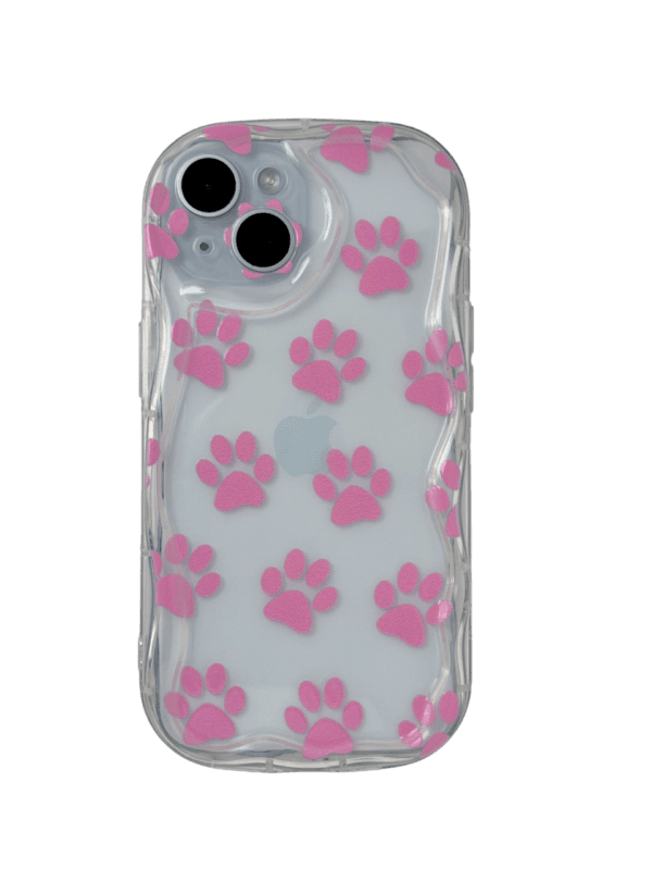 Case Goma Patitas Rosadas