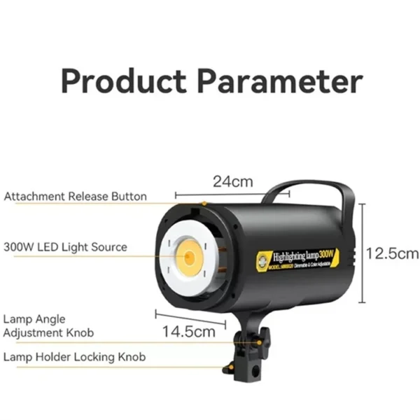 Sistema de Luz Fotográfica MM8820 – 300W - Image 7